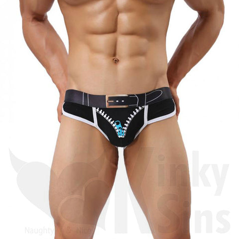 2019 Sexy Zipper Pouch Enhancing Briefs