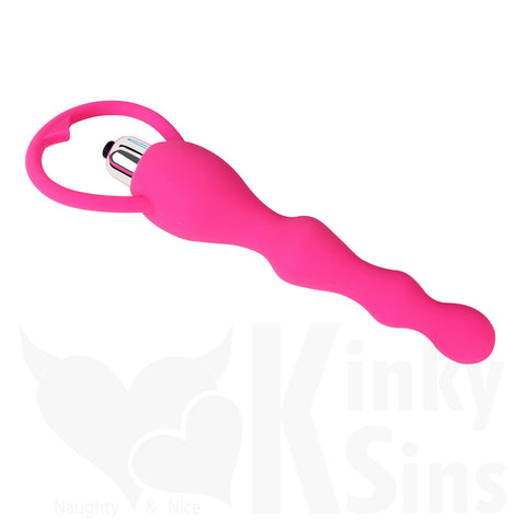 Beginners Vibrating Anal Beads Butt Plug