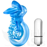 Couples Vibrating Tongue Pleasure Cock And Balls Ring