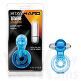 Couples Vibrating Tongue Pleasure Cock And Balls Ring