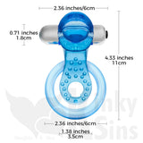 Couples Vibrating Tongue Pleasure Cock And Balls Ring