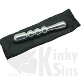 Double Trouble 3 Ball Suede Leather Flogger and Anal Dildo