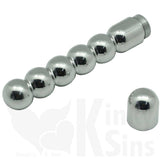 Double Trouble 5 Super Ball Suede Leather Flogger and Anal Dildo