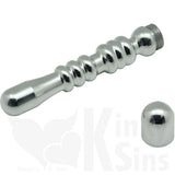 Double Trouble Multi Ribbed Suede Leather Flogger and Anal Dildo