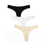 Exquisite Seamless Set Of 3 Charming Thongs