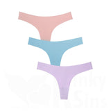 Exquisite Seamless Set Of 3 Charming Thongs