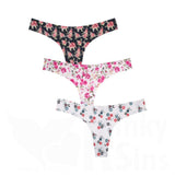 Exquisite Seamless Set Of 3 Charming Thongs