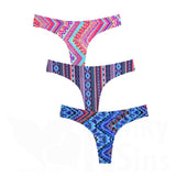 Exquisite Seamless Set Of 3 Charming Thongs
