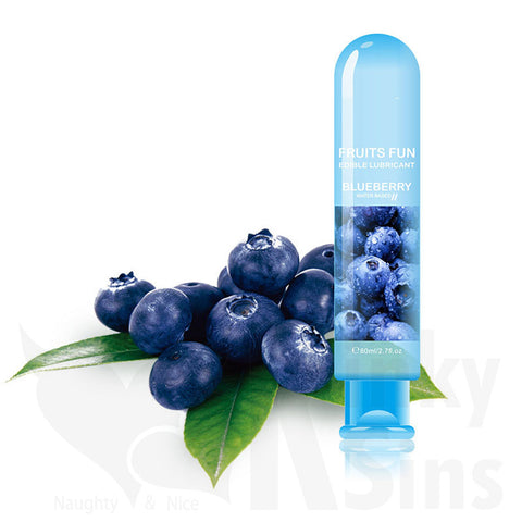 Fun & Edible Flavored Lubricants - Blueberry