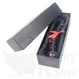 Glorious Ribbed Glass Double Ended Dildo