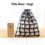 Handmade Colorful Cotton Drawstring Storage Bags