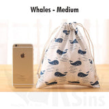 Handmade Colorful Cotton Drawstring Storage Bags