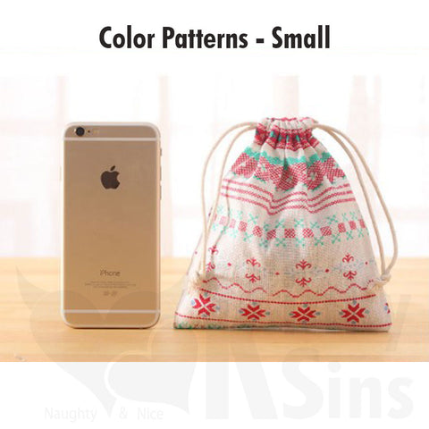 Handmade Colorful Cotton Drawstring Storage Bags
