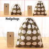Handmade Colorful Cotton Drawstring Storage Bags