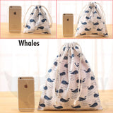 Handmade Colorful Cotton Drawstring Storage Bags