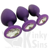 Jewels of Silicone Butt Plug Set