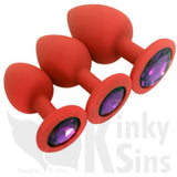 Jewels of Silicone Butt Plug Set