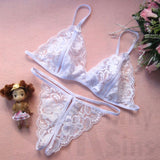 Lacy, Racy Peek-a-Boo Bra Set