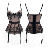 Pure Luxury Lace Detailed Push Up Bustier