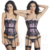 Pure Luxury Lace Detailed Push Up Bustier