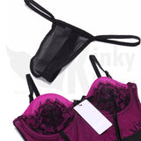 Pure Luxury Lace Detailed Push Up Bustier