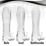 Reusable Vibrating Penis Sleeve Condoms