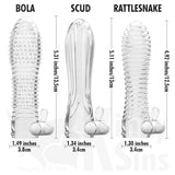 Reusable Vibrating Penis Sleeve Condoms