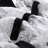 See Through Lavish Lace French Maid Costume - Plus Size