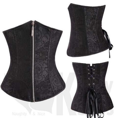 Sexy Zipped, Absolute Under-Bust Corset Collection - With a FREE G-String