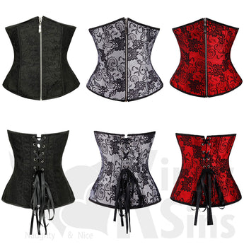 Sexy Zipped, Absolute Under-Bust Corset Plus Size Collection - With a FREE G-String