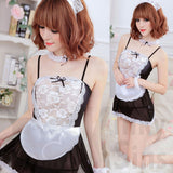 Sheer French Maid Fantasy Costume