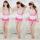 Sheer French Maid Fantasy Costume
