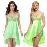 Super Sexy, Asymmetric Lace & Satin Style Night Dress