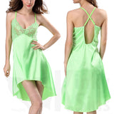 Super Sexy, Asymmetric Lace & Satin Style Night Dress