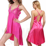 Super Sexy, Asymmetric Lace & Satin Style Night Dress