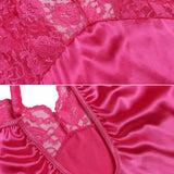 Super Sexy, Asymmetric Lace & Satin Style Night Dress