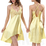 Super Sexy, Asymmetric Lace & Satin Style Night Dress