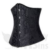 Beautiful Buttoned Absolute Under-Bust Corset Plus Size Collection - With a FREE G-String