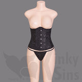 Beautiful Buttoned Absolute Under-Bust Corset Plus Size Collection - With a FREE G-String