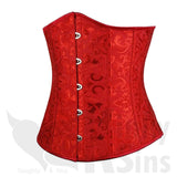 Beautiful Buttoned Absolute Under-Bust Corset Plus Size Collection - With a FREE G-String