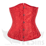 Beautiful Buttoned Absolute Under-Bust Corset Plus Size Collection - With a FREE G-String