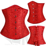 Beautiful Buttoned Absolute Under-Bust Corset Plus Size Collection - With a FREE G-String