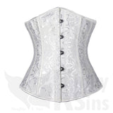 Beautiful Buttoned Absolute Under-Bust Corset Plus Size Collection - With a FREE G-String