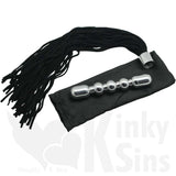 Double Trouble Ball and Dash Suede Leather Flogger and Anal Dildo