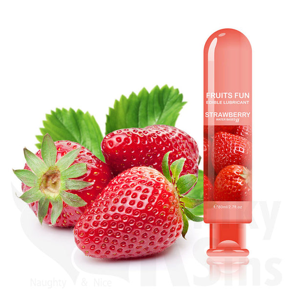 Fun &amp; Edible Flavored Lubricants - Strawberry