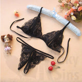 Lacy, Racy Peek-a-Boo Bra Set