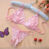 Lacy, Racy Peek-a-Boo Bra Set