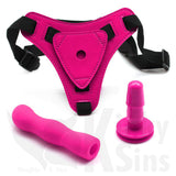 Ladies Premium Smooth Strap-on &amp; Dildo Set