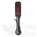 Leather Layered Imprinted Spanking Paddle