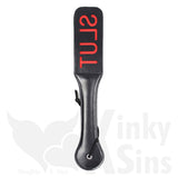 Leather Layered Imprinted Spanking Paddle